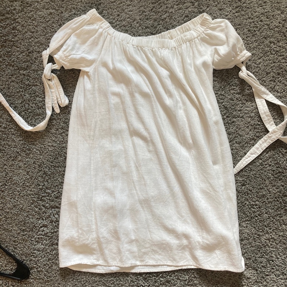 Lulus cream baby doll dress